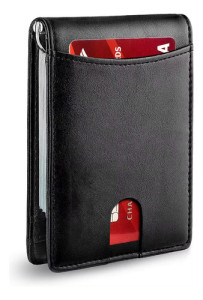 Billetera Delgada Minimalista Con Protección Rfid  Antirrobo
