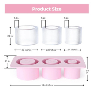 Molde Hielo Hielera Silicona Vaso 20 30 40oz Spotie Quencher Gris