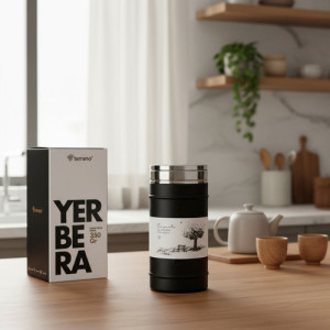 Yerbera Terrano Premium Acero Inox 400gs