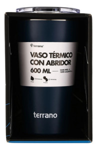 Vaso Termico Acero Inoxidable C/tapa Y Destapador Terrano
