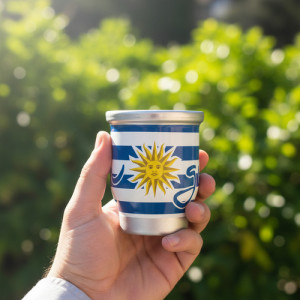 Mate Vidrio Acero Inox De Uruguay Chico Uruguay