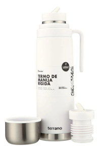 Termo 1lt Terrano Con Manija Rígida  Garantia De Por Vida