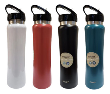 Botella Termica 750ml Comet Acero Inox Con Pico Colores Blanco
