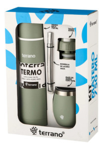 Kit Set Terrano Bala Termo, Mate Y Bombilla X3 Lila Rosa