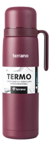 Termo 1 Lt Acero Inoxidable Manija Rígida Terrano Colores