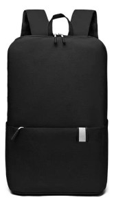 Mochila Porta Laptop Lona Urbana Clasica Simple Ajustable Negro