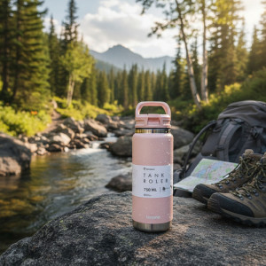 Botella Termica Pico Tank Roler 750ml Terrano Asa Rígida Rosa