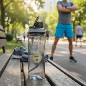 Botella Plastica Deportiva De Agua Hidratación 750ml Comet