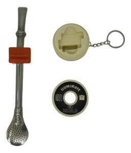 Luz Bombilla Mate Llavero Bombillon 10mm Accesorio Colores Naranja