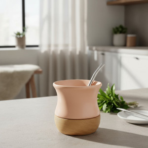 Mate Ceramica Y Madera Terrano Wood