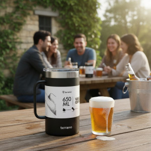 Jarra Cervecera Terrano C/ Tapa Premium Frio Calor