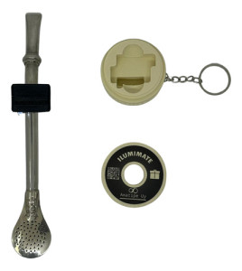 Luz Bombilla Mate Llavero Bombillon 10mm Accesorio Colores Negro