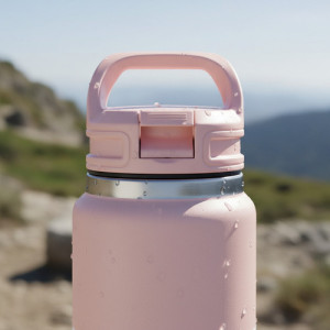 Botella Termica Pico Tank Roler 750ml Terrano Asa Rígida Rosa