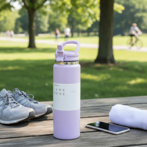 Botella Termica Pico Tank Roler 750ml Terrano Asa Rígida Lila