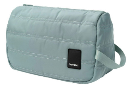 Necessaire Capitoneado Terrano Lisa Verde Claro