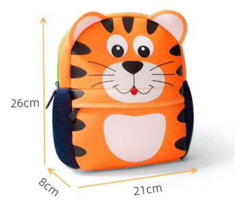 Mochila Mochilita Kids Infantil Animada Jardín Escolar Niños Tigre Animada Neopreno