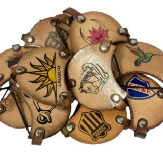 Tapa Mate Cuero Cubre Diseños Varios