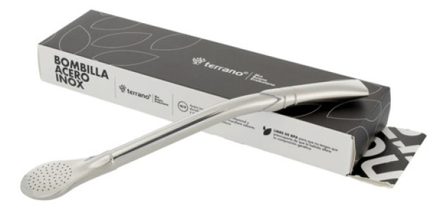 Bombillon Grueso Pico Rey Acero Terrano Limpia Bombilla Acero