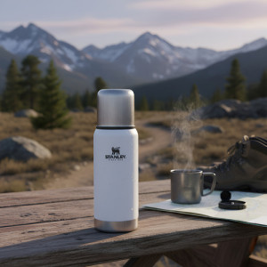 Termo Stanley 500 Ml En Blanco - Tapón Cebador