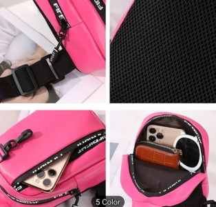 Riñonera Bandolera Cruzada Cuero Sintetico Mujer Dama