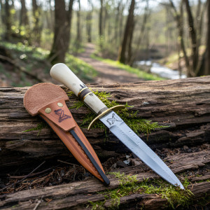 Cuchillos Daga Acero Inox Vaina Artesanal Parrilla Caza Único