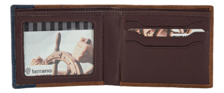 Billetera En Cuero Nobuk Terrano Hombre Caballero