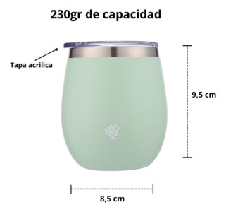 Termo Terrano 1lt Base Silicona Anticaida + Mate + Bombilla Agua
