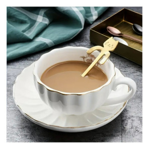 Cuchara Cucharita Cafe Té Acero Inox. Animada Gato Michi Negro