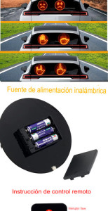 Luz Led Mano Cara Auto 12 Modos De Gesto + Control Remoto Pilas/usb Tipo C Unico Led