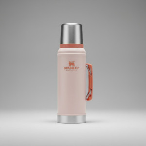 Termo Stanley Clásico 1 It Acero Inox Premium Tapon Cebador Rosa