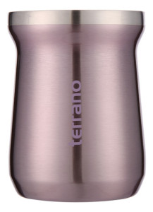 Mate Tradicional Camionero Acero Inox Doble Capa 230 Terrano Lila Metalizado