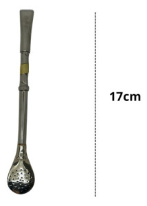 Mate Calabaza Bombilla 17cm Alpaca Posa Mate + Luz Bombilla Recta Aplique Aro