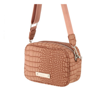 Bandolera Croco Terrano Con Correa Ajustable