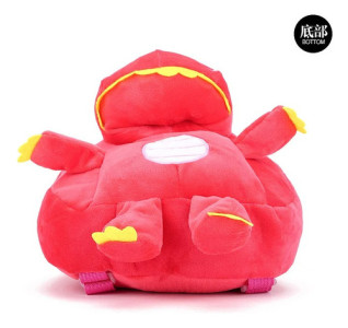 Mochila Mochilita Infantil Dinosaurio Escolar Niño Peluche Rojo