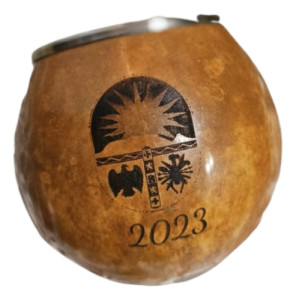 Mate Calabaza + Posa Mate + Grabado Personalizado Laser Porongo Calabaza