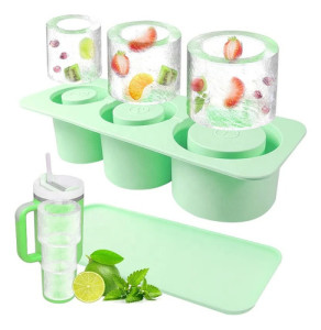 Molde Hielo Hielera Silicona Vaso 20 30 40oz Spotie Quencher Verde