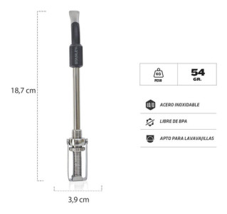 Bombilla Para Mate Stanley Spring Color Negro