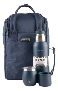 Kit Matero Terrano Mochila Y Termo , Mate Y Bombilla Regalo