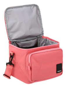 Lonchera Launchera Portavianda Capitoneada Terrano Liso Coral