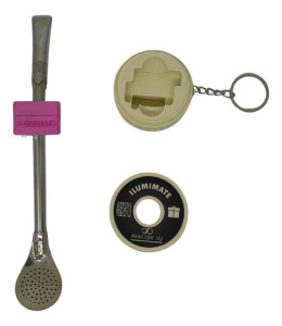 Luz Bombilla Llavero Accesorio Para Bombillas 8mm Colores Rosa