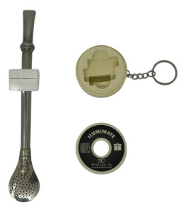 Luz Bombilla Mate Llavero Bombillon 10mm Accesorio Colores Blanco