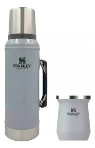 Termo Stanley 1lt + Mate Stanley Acero Inox Colores