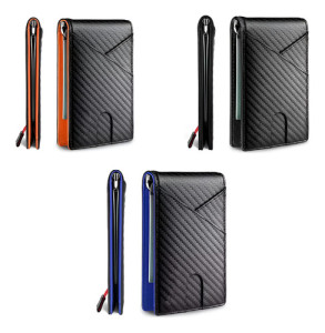 La Mejor Tarjeta Rfid Antirrobo, Tarjeta Masculina Fina D Color Naranja