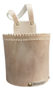 Porta Mate Para Auto Palanca De Cambio - Cuero Crudo Cuero