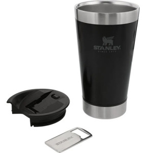 Vaso P/cerveza Stanley Con Destapador 470ml Verano Color Negro Beer Pint