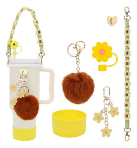 Accesorios Decorativos Correa Vaso Térmico Spotie Quencher Amarillo