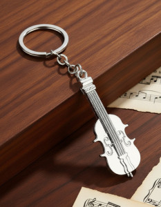 Llavero En Forma De Guitarra Regalo Obsequio Metal