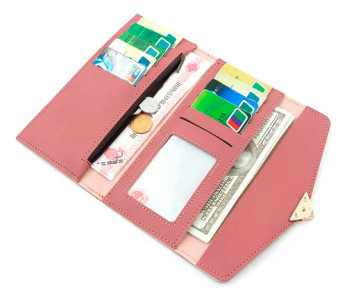 Monedero Billetera Dama De Mano Con Broche Corazón