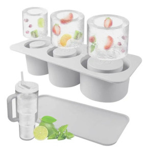 Molde Hielo Hielera Silicona Vaso 20 30 40oz Spotie Quencher Gris