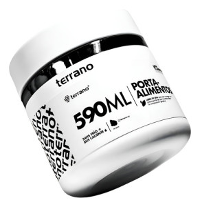 Contenedor De Alimentos Terrano 590ml Color Blanco